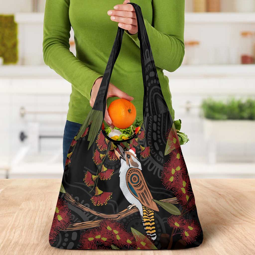 Australia Indigenous Christmas Grocery Bag Kookaburra Aboriginal