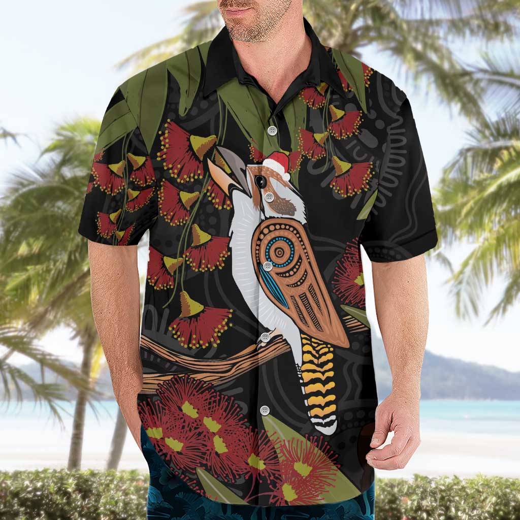 Australia Indigenous Christmas Hawaiian Shirt Kookaburra Aboriginal