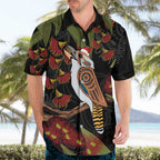 Australia Indigenous Christmas Hawaiian Shirt Kookaburra Aboriginal