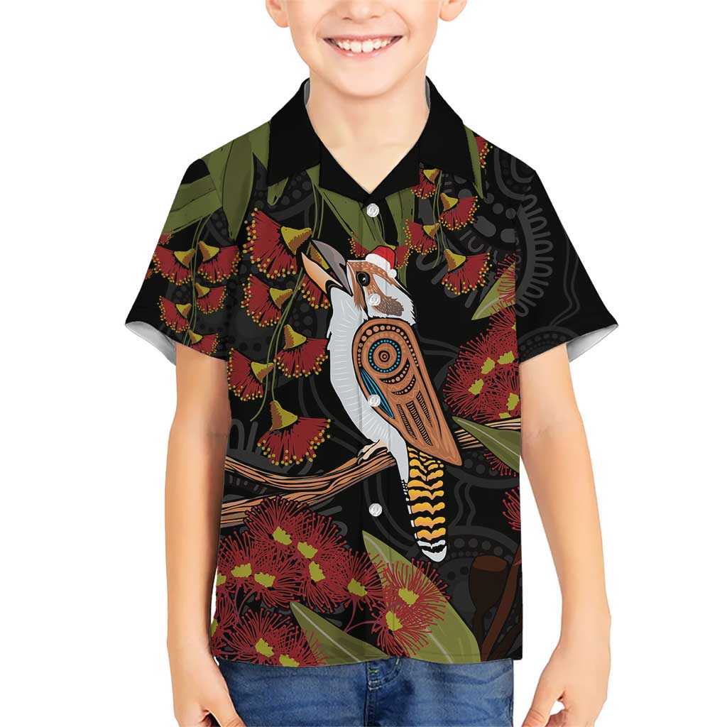 Australia Indigenous Christmas Hawaiian Shirt Kookaburra Aboriginal