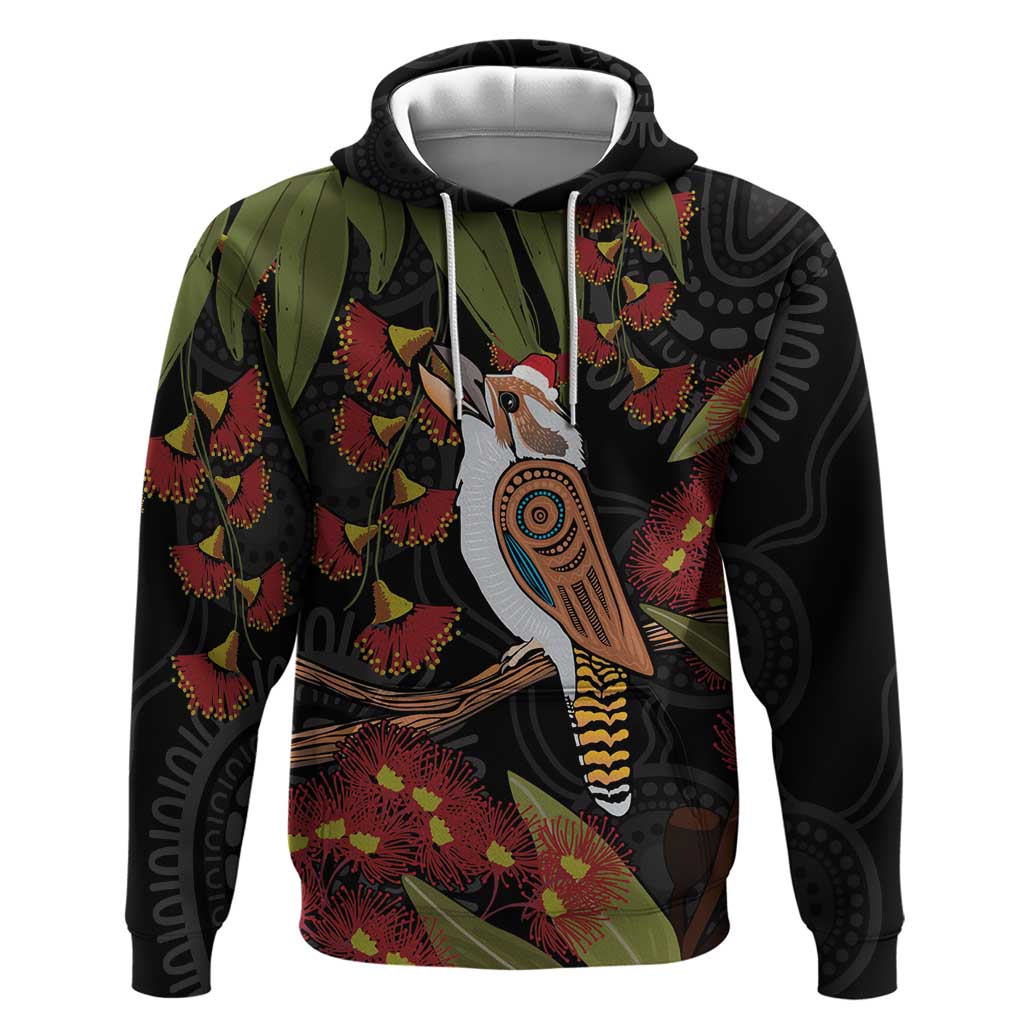 Australia Indigenous Christmas Hoodie Kookaburra Aboriginal