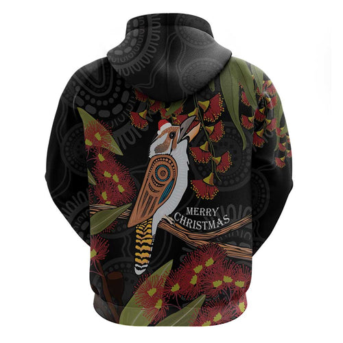 Australia Indigenous Christmas Hoodie Kookaburra Aboriginal
