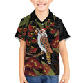 Australia Indigenous Christmas Kid Hawaiian Shirt Kookaburra Aboriginal