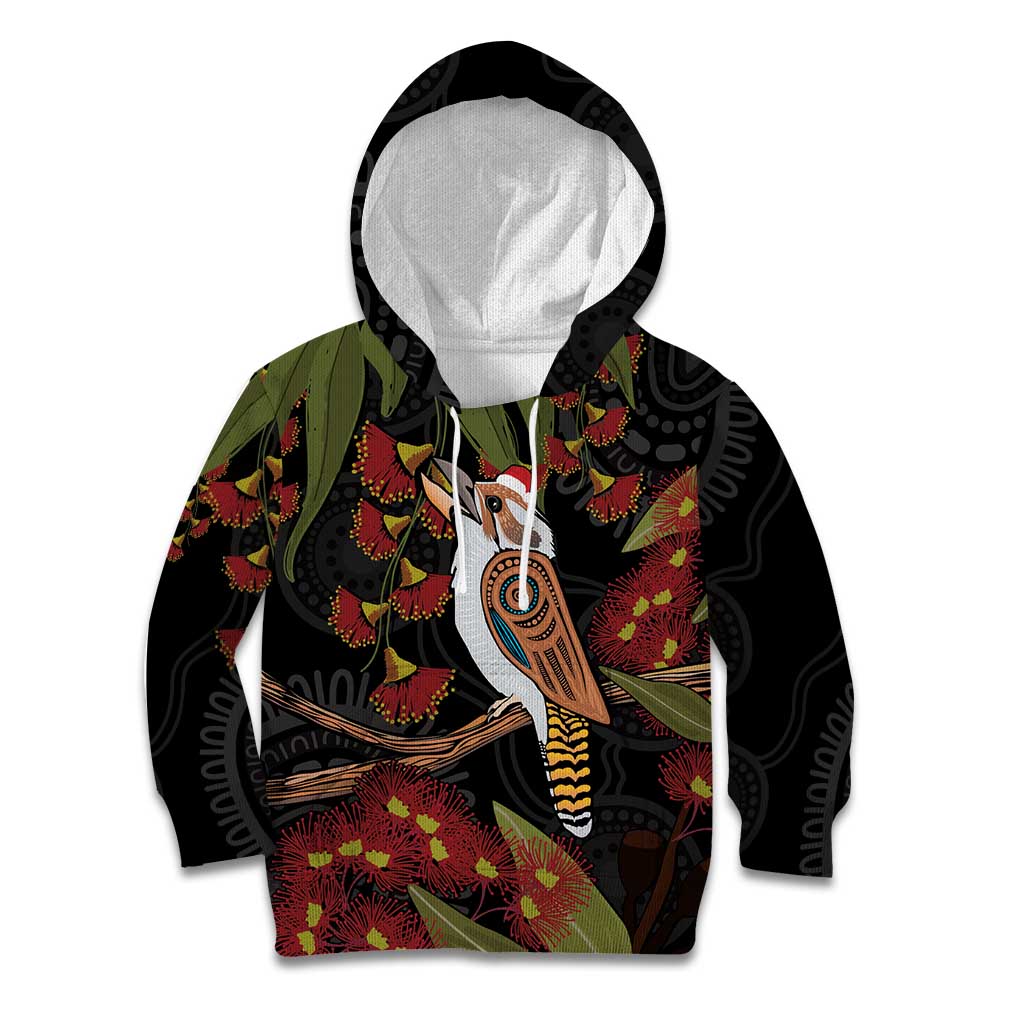 Australia Indigenous Christmas Kid Hoodie Kookaburra Aboriginal