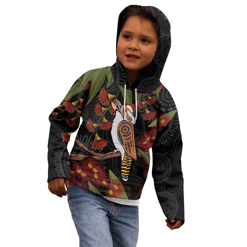 Australia Indigenous Christmas Kid Hoodie Kookaburra Aboriginal