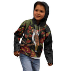 Australia Indigenous Christmas Kid Hoodie Kookaburra Aboriginal