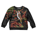 Australia Indigenous Christmas Kid Ugly Christmas Sweater Kookaburra Aboriginal