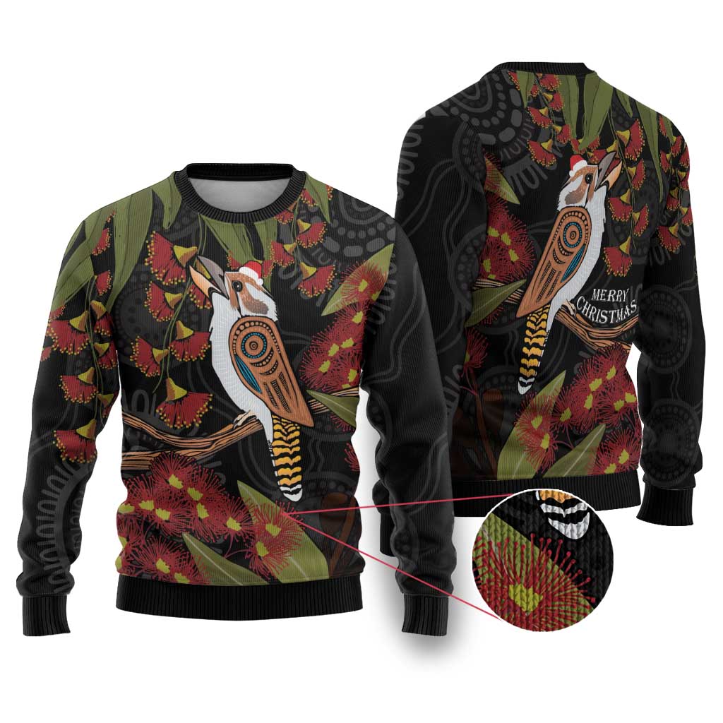 Australia Indigenous Christmas Ugly Christmas Sweater Kookaburra Aboriginal