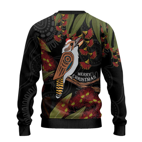 Australia Indigenous Christmas Ugly Christmas Sweater Kookaburra Aboriginal