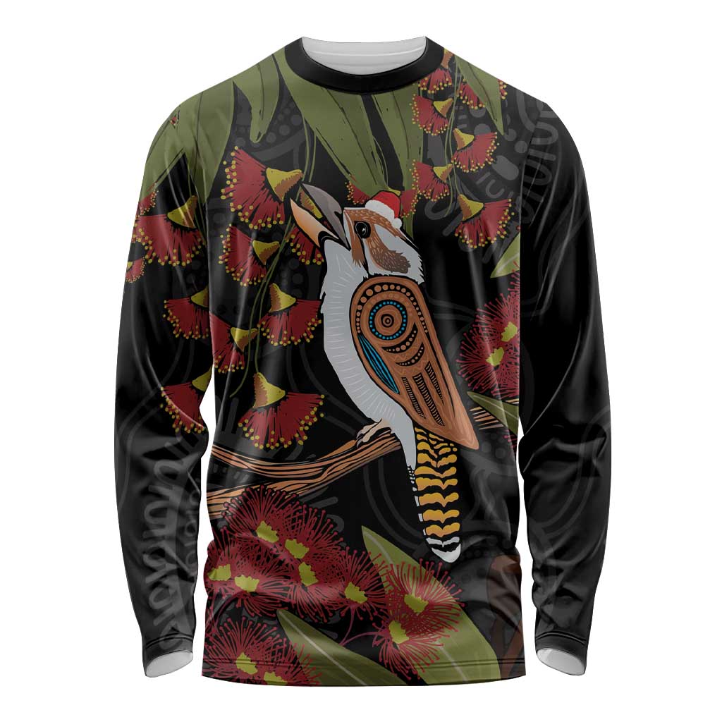 Australia Indigenous Christmas Long Sleeve Shirt Kookaburra Aboriginal