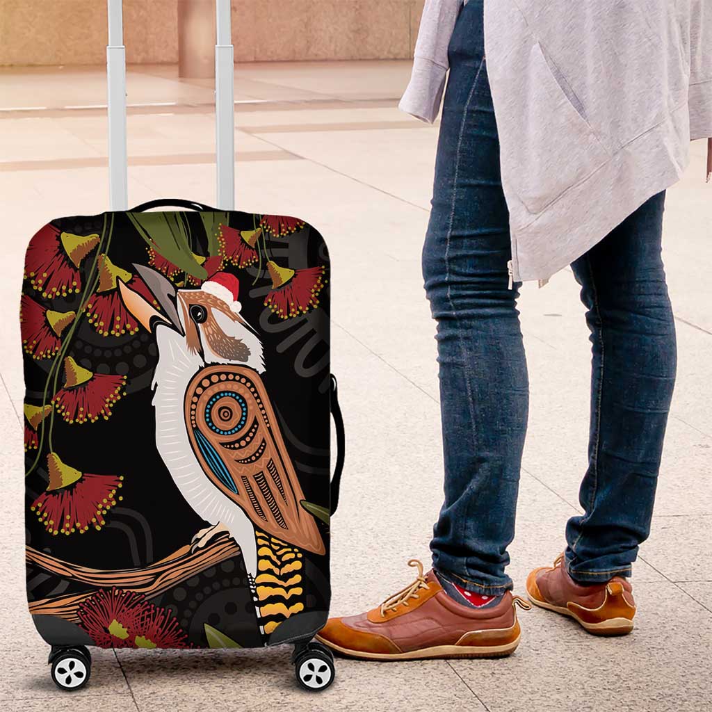 Australia Indigenous Christmas Luggage Cover Kookaburra Aboriginal
