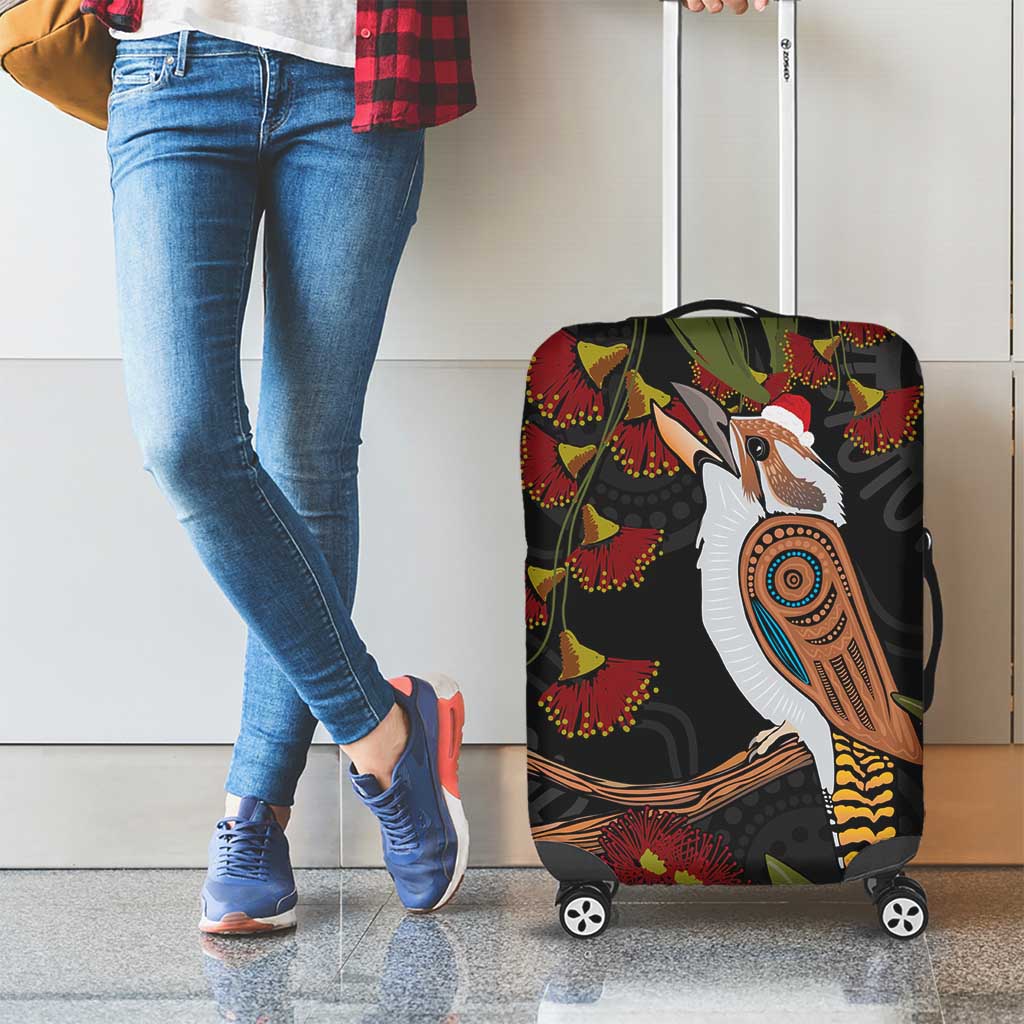 Australia Indigenous Christmas Luggage Cover Kookaburra Aboriginal