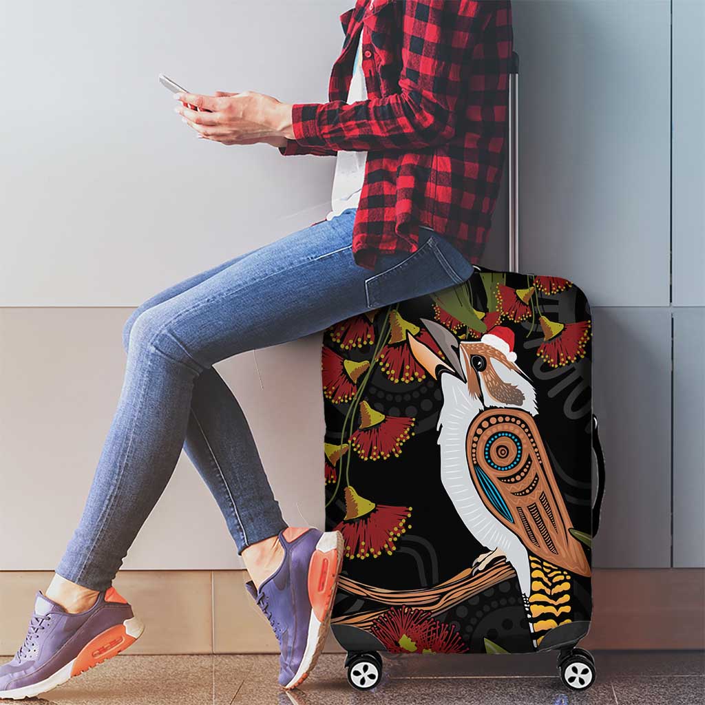 Australia Indigenous Christmas Luggage Cover Kookaburra Aboriginal