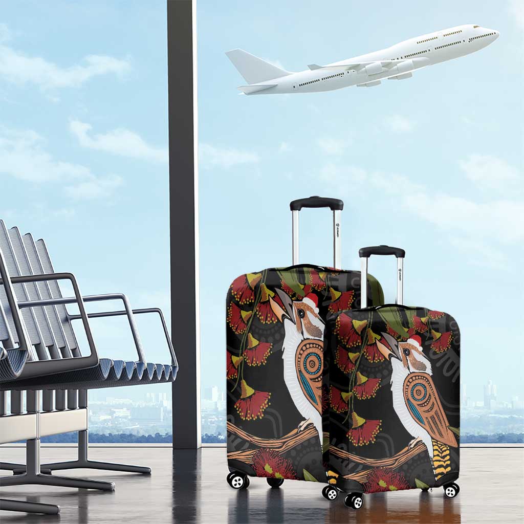 Australia Indigenous Christmas Luggage Cover Kookaburra Aboriginal