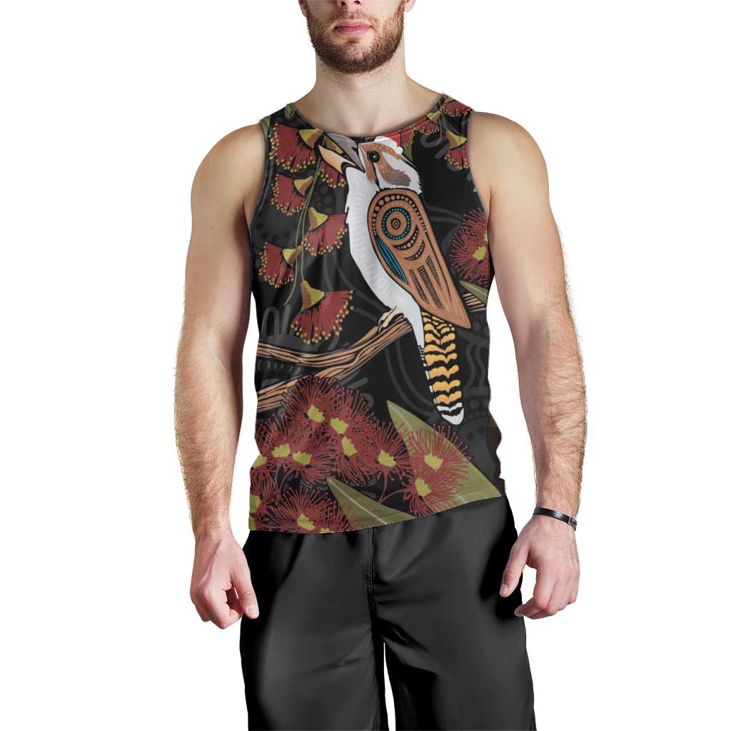 Australia Indigenous Christmas Men Tank Top Kookaburra Aboriginal