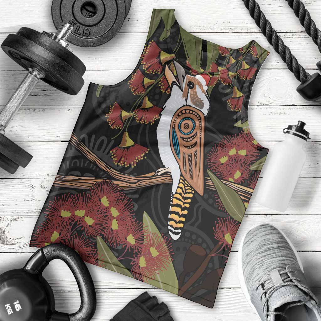 Australia Indigenous Christmas Men Tank Top Kookaburra Aboriginal