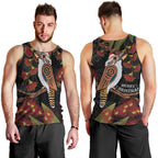 Australia Indigenous Christmas Men Tank Top Kookaburra Aboriginal