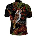 Australia Indigenous Christmas Polo Shirt Kookaburra Aboriginal