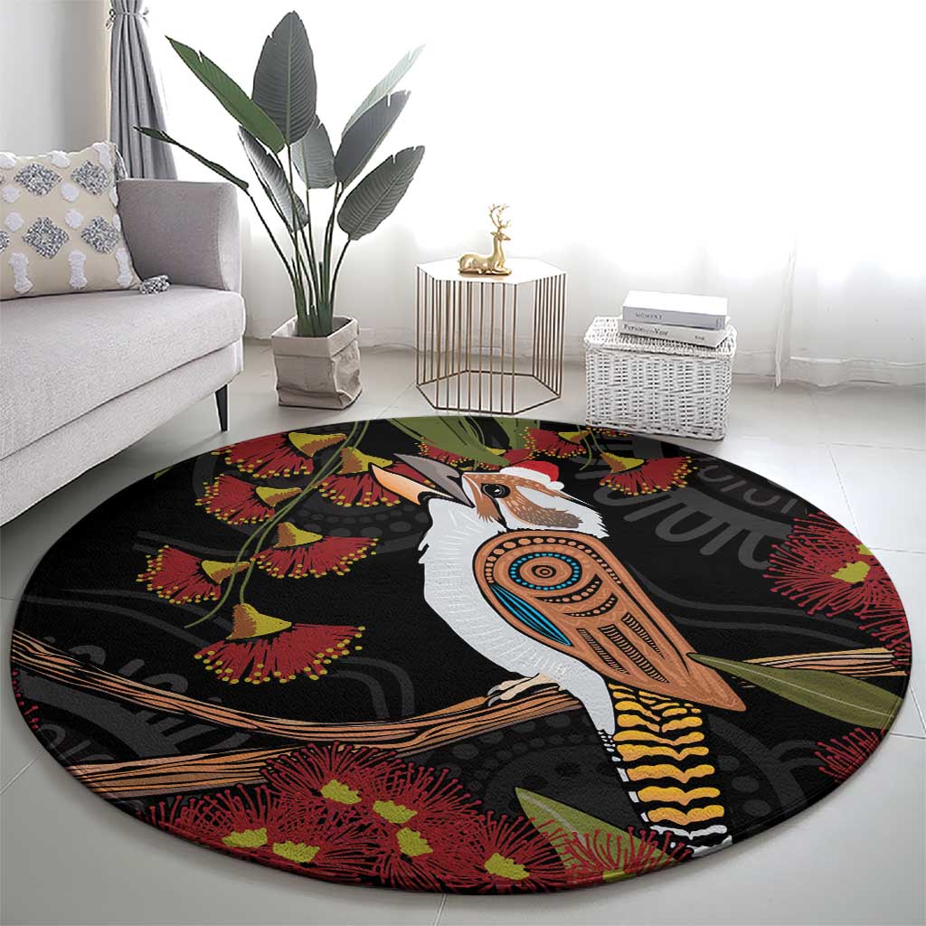 Australia Indigenous Christmas Round Carpet Kookaburra Aboriginal