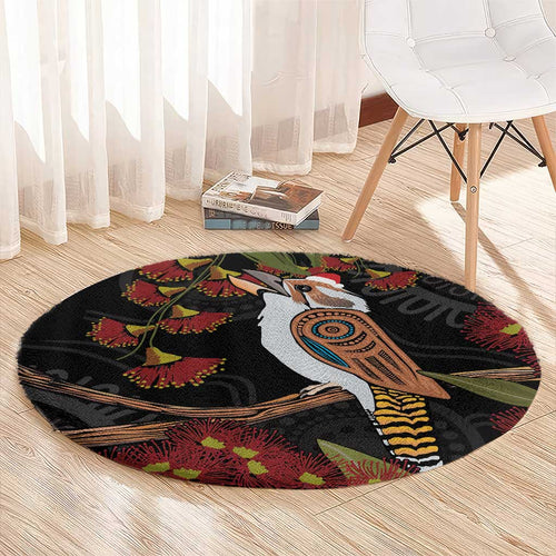 Australia Indigenous Christmas Round Carpet Kookaburra Aboriginal