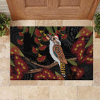 Australia Indigenous Christmas Rubber Doormat Kookaburra Aboriginal