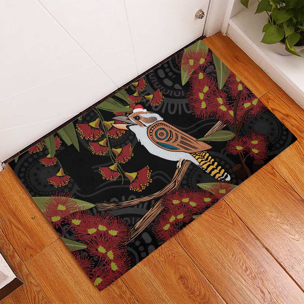 Australia Indigenous Christmas Rubber Doormat Kookaburra Aboriginal