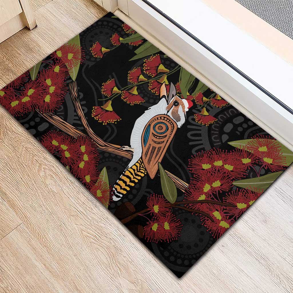 Australia Indigenous Christmas Rubber Doormat Kookaburra Aboriginal