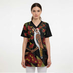 Australia Indigenous Christmas Scrub Top Kookaburra Aboriginal - Aussie Hoodie
