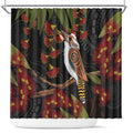 Australia Indigenous Christmas Shower Curtain Kookaburra Aboriginal