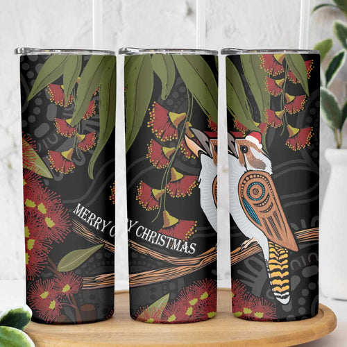 Australia Indigenous Christmas Skinny Tumbler Kookaburra Aboriginal