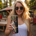 Australia Indigenous Christmas Skinny Tumbler Kookaburra Aboriginal