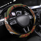 Australia Indigenous Christmas Steering Wheel Cover Kookaburra Aboriginal