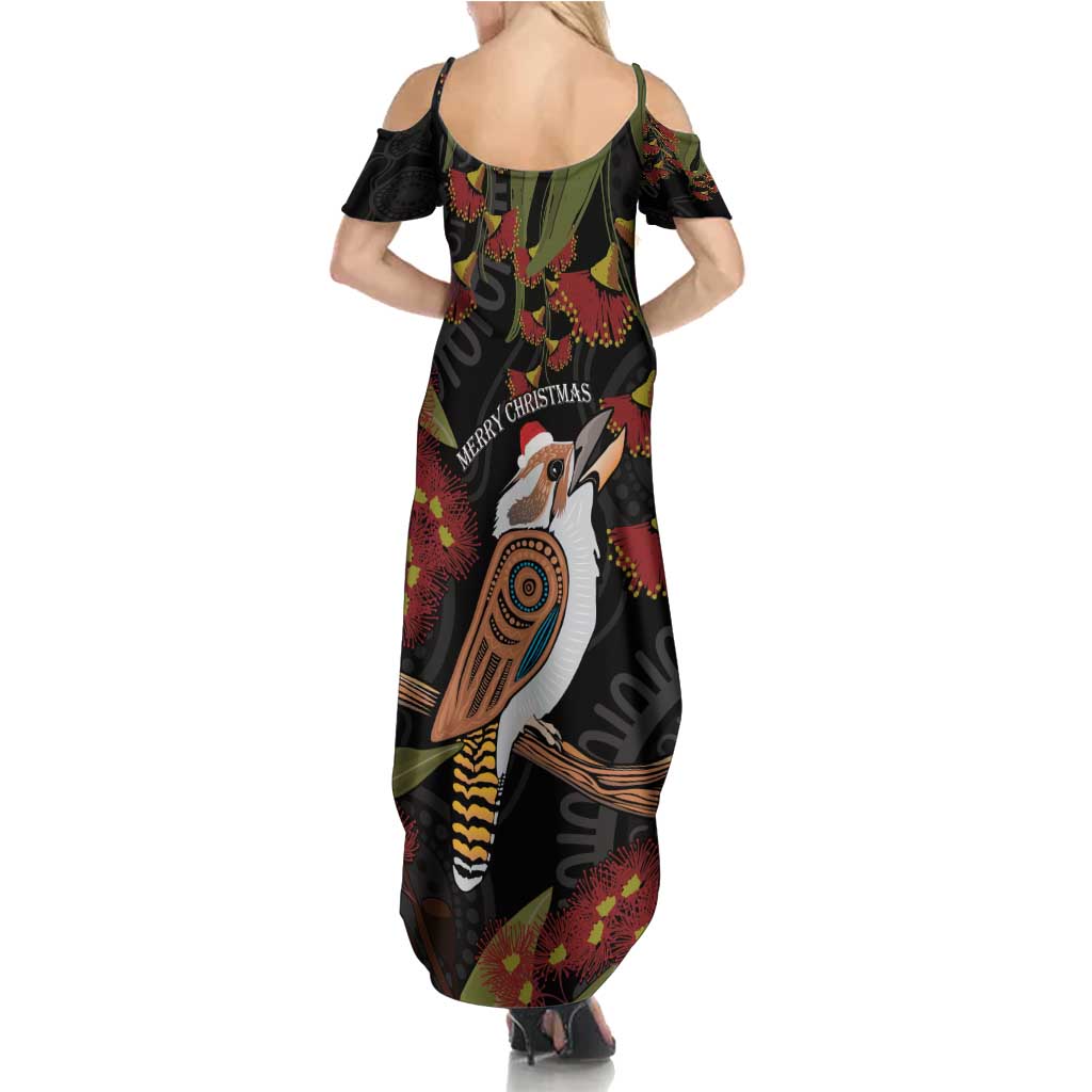 Australia Indigenous Christmas Summer Maxi Dress Kookaburra Aboriginal