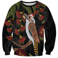 Australia Indigenous Christmas Sweatshirt Kookaburra Aboriginal
