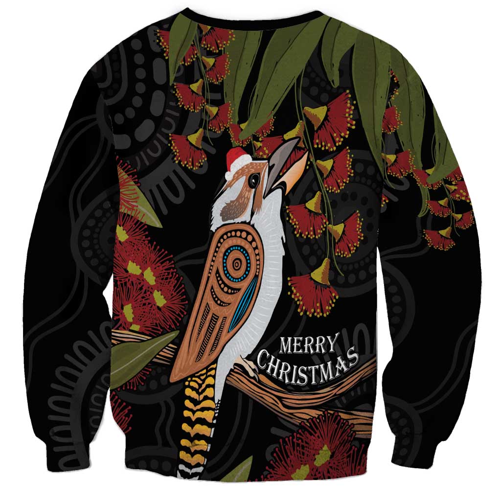 Australia Indigenous Christmas Sweatshirt Kookaburra Aboriginal
