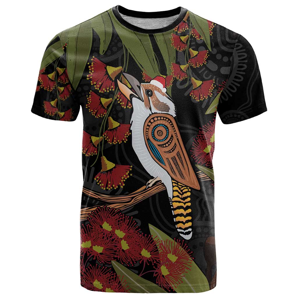 Australia Indigenous Christmas T Shirt Kookaburra Aboriginal