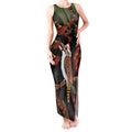 Australia Indigenous Christmas Tank Maxi Dress Kookaburra Aboriginal