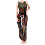Australia Indigenous Christmas Tank Maxi Dress Kookaburra Aboriginal