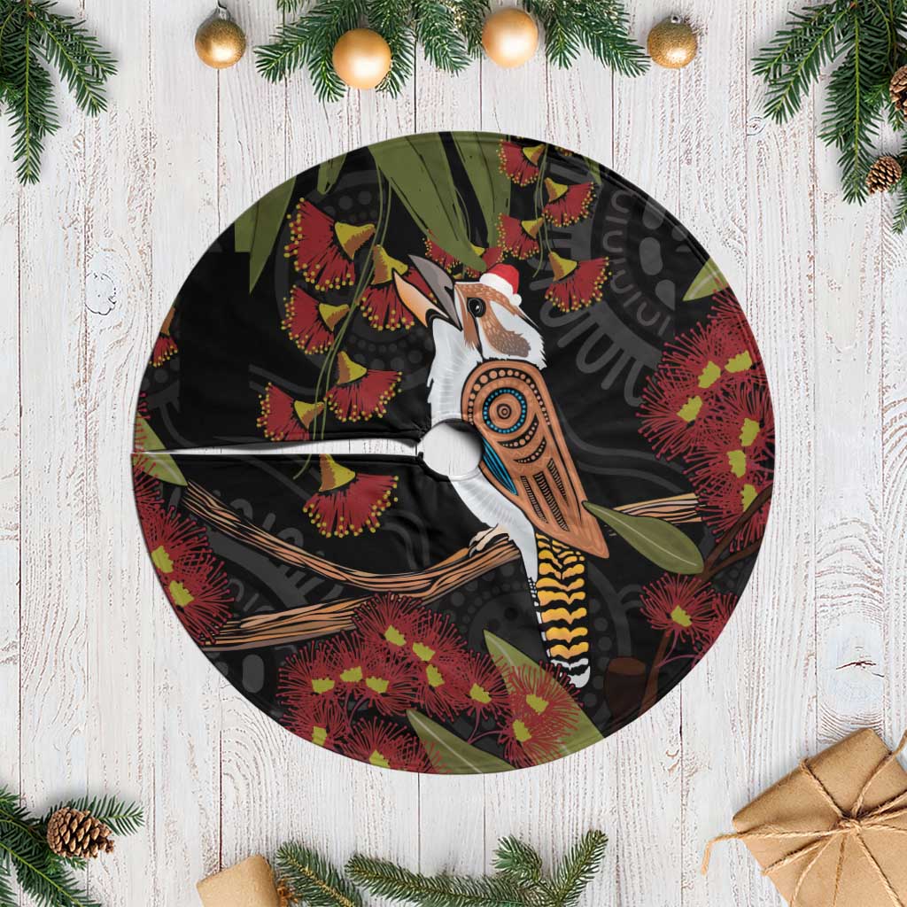 Australia Indigenous Christmas Tree Skirt Kookaburra Aboriginal