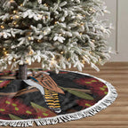 Australia Indigenous Christmas Tree Skirt Kookaburra Aboriginal