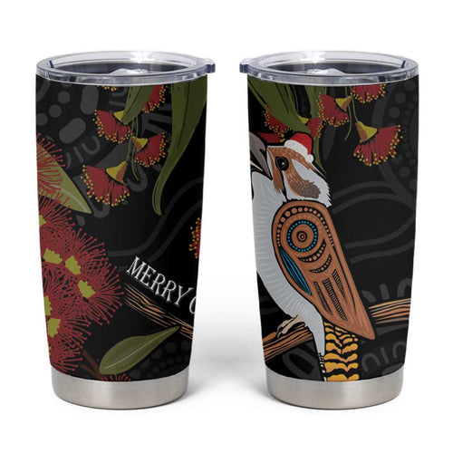 Australia Indigenous Christmas Tumbler Cup Kookaburra Aboriginal