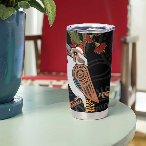 Australia Indigenous Christmas Tumbler Cup Kookaburra Aboriginal