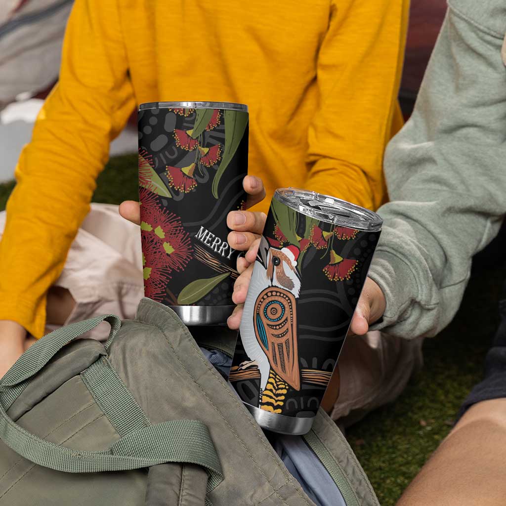 Australia Indigenous Christmas Tumbler Cup Kookaburra Aboriginal