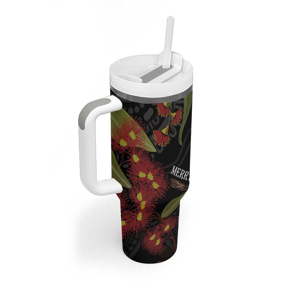Australia Indigenous Christmas Tumbler With Handle Kookaburra Aboriginal