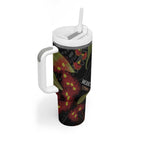 Australia Indigenous Christmas Tumbler With Handle Kookaburra Aboriginal