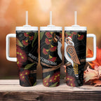 Australia Indigenous Christmas Tumbler With Handle Kookaburra Aboriginal