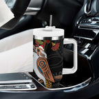 Australia Indigenous Christmas Tumbler With Handle Kookaburra Aboriginal