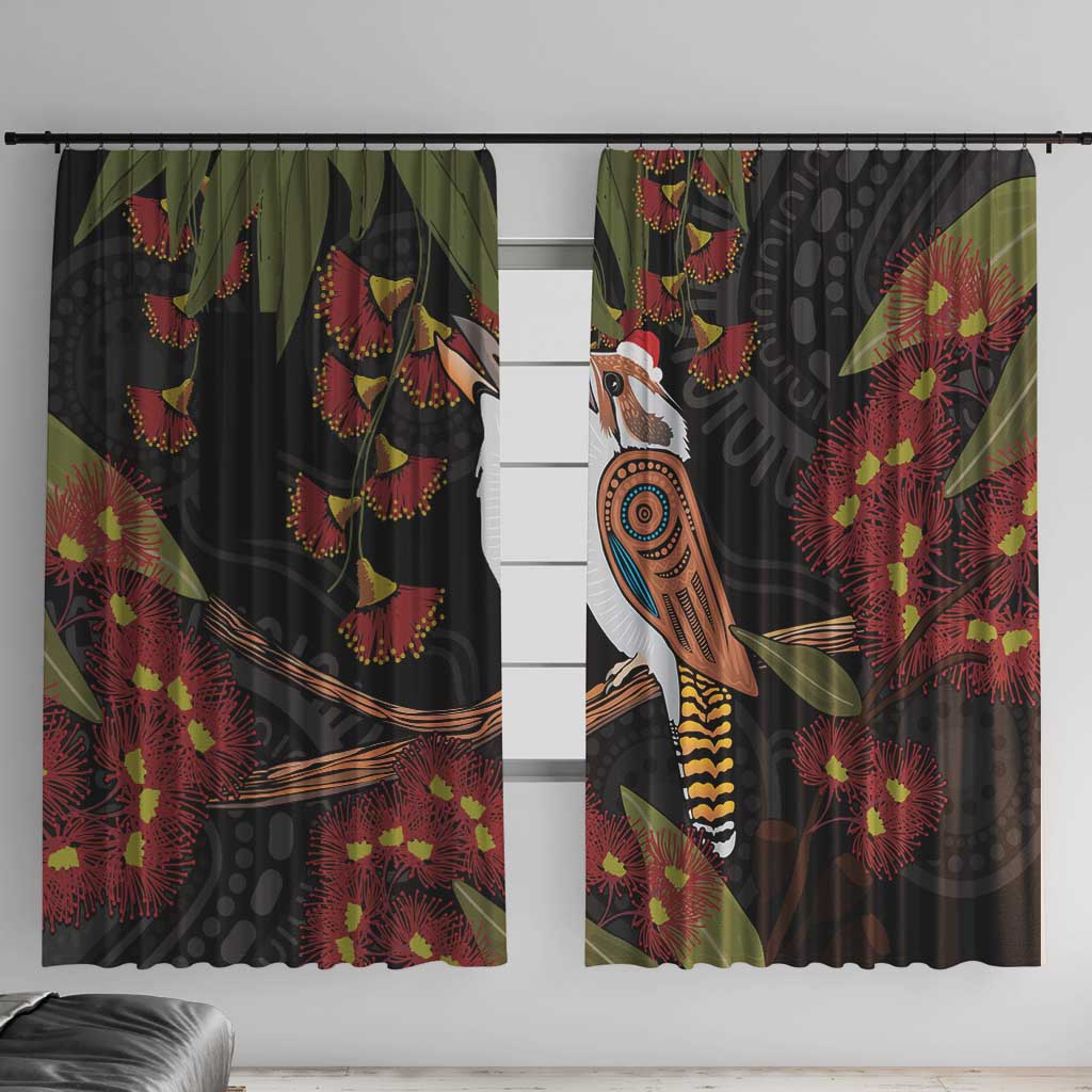 Australia Indigenous Christmas Window Curtain Kookaburra Aboriginal