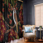 Australia Indigenous Christmas Window Curtain Kookaburra Aboriginal