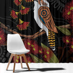 Australia Indigenous Christmas Window Curtain Kookaburra Aboriginal